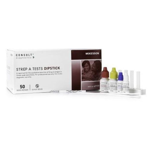 Mckesson Rapid Test Kit Consult Strep A Test 50 Tests-Mckesson-HeartWell Medical