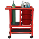 MJM International Emergency Cart PVC Frame Red-MJM International-HeartWell Medical