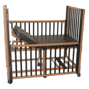 MJM International WoodTone Pediatric Crib Bed-MJM International-HeartWell Medical