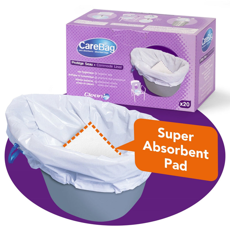 Cleanis Carebag Commode Pail Liners 16 oz.-Cleanis-HeartWell Medical
