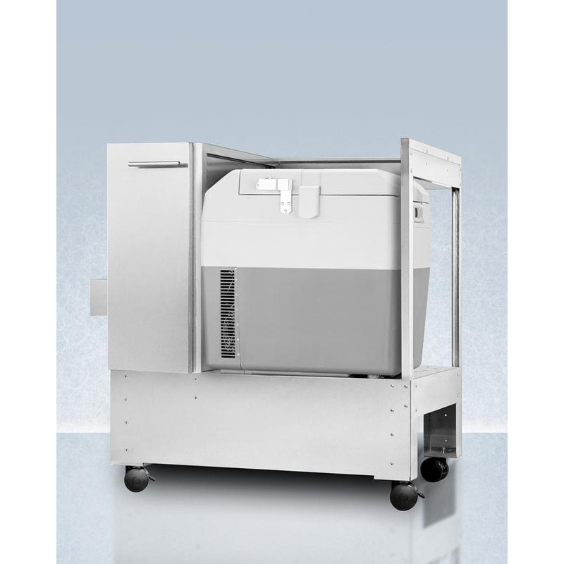 AccuCold Stainless Steel Cart with Portable Refrigerator / Freezer-AccuCold-HeartWell Medical