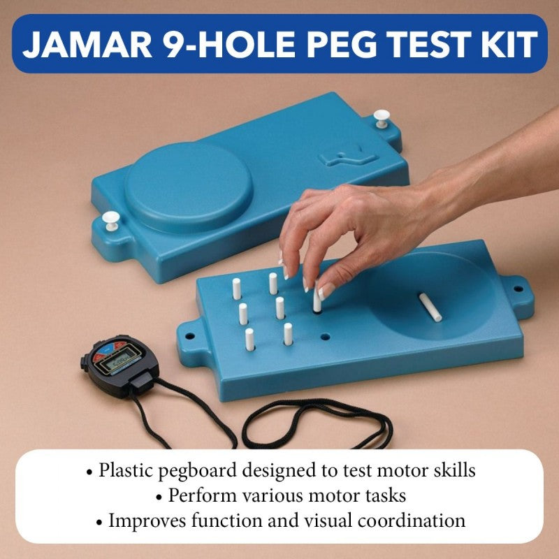Jamar 9 Hole Peg Test Kit-Jamar-HeartWell Medical