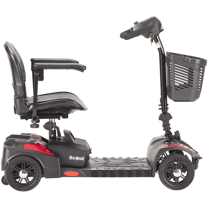 Drive Medical Scout Spitfire 4 Wheel Compact Travel Scooter-Drive Medical-HeartWell Medical