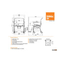 ShowerBuddy Roll In Shower Chair 26 inch wide-ShowerBuddy-HeartWell Medical