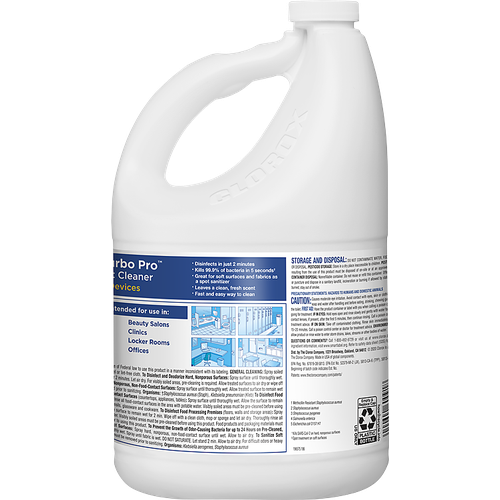 Clorox Turbo Pro Disinfectant Cleaner for Sprayer Devices 121 oz-Clorox-HeartWell Medical