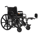 Dynarex DynaRide Heavy Duty Wheelchair 22x18inch With Detach Desk Arm-Dynarex-HeartWell Medical