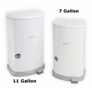 Janibell Akord 7 Gallon ABS Step-Open Waste Receptacle White