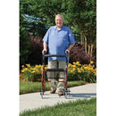 Lumex Walkabout Lite Four-Wheel Rollator Burgundy-Lumex-HeartWell Medical