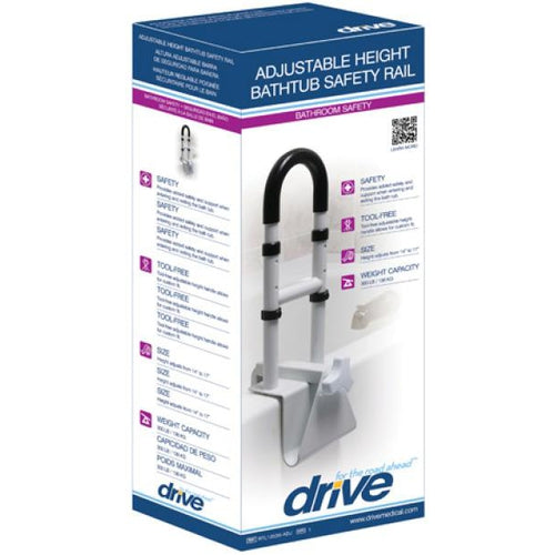 Drive Medical Adjustable Height Clamp-On Tub Rail-Drive Medical-HeartWell Medical