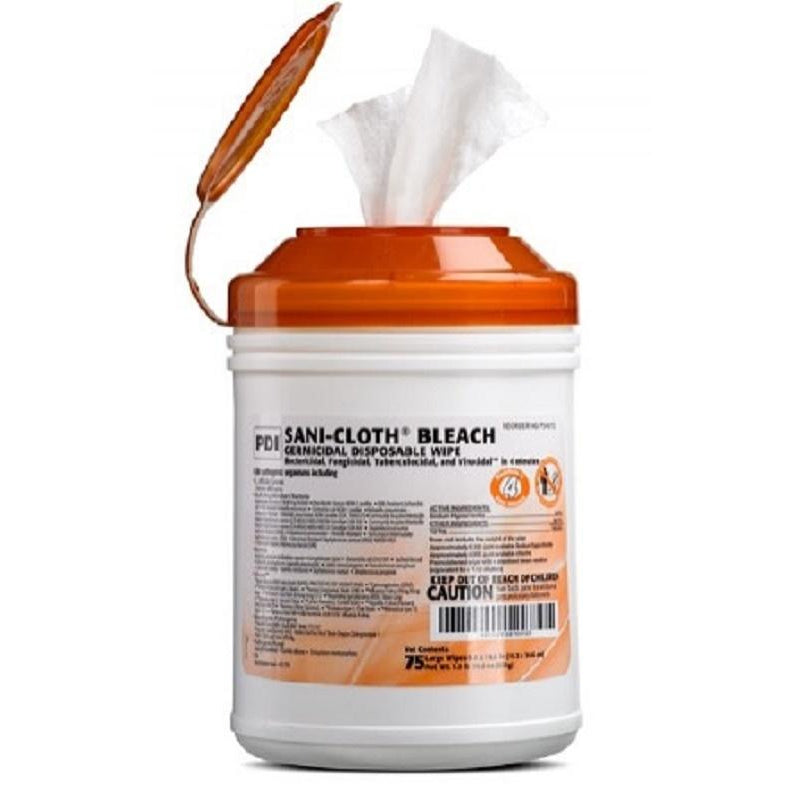 PDI P54072 Sani-Cloth Bleach Germicidal Disposable Wipe Large