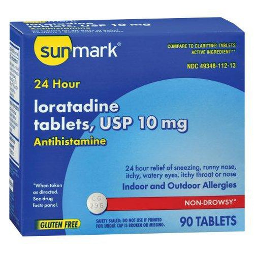 Sunmark Allergy Relief 10 mg Strength Tablet 90 Box-Sunmark-HeartWell Medical