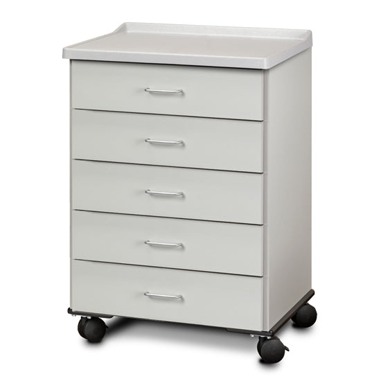 Clinton Industries Molded Top Mobile Treatment Cabinet with 5 Drawers-Clinton Industries-HeartWell Medical