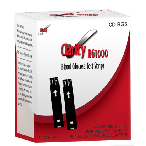 Clarity Diagnostics Clarity BG1000 Blood Glucose Meter Kit-Clarity Diagnostics-HeartWell Medical