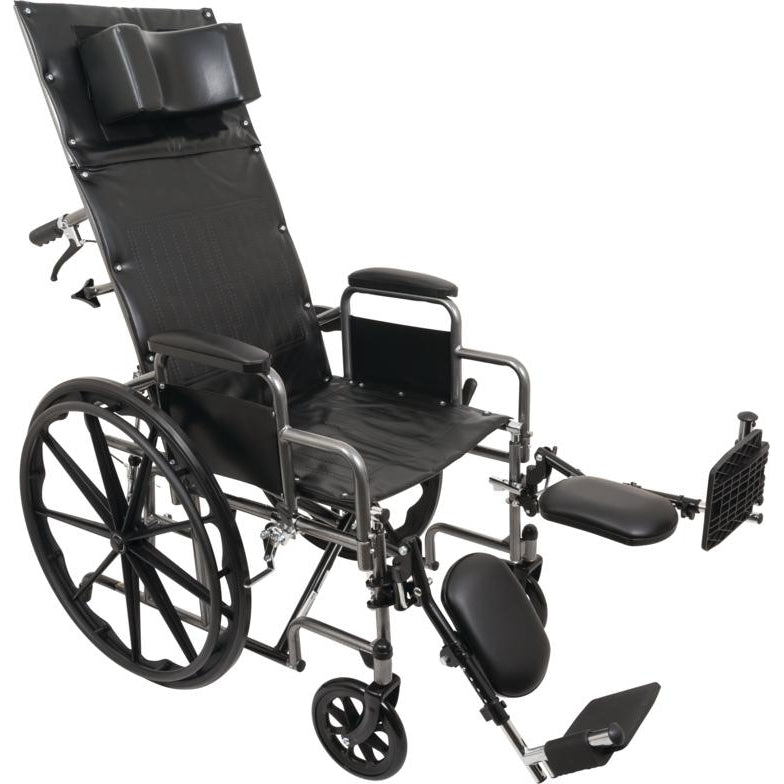 ProBasics 22" Bariatric Reclining Wheelchair, 22" x 17", Removable Desk Arms & ELRs-ProBasics-HeartWell Medical
