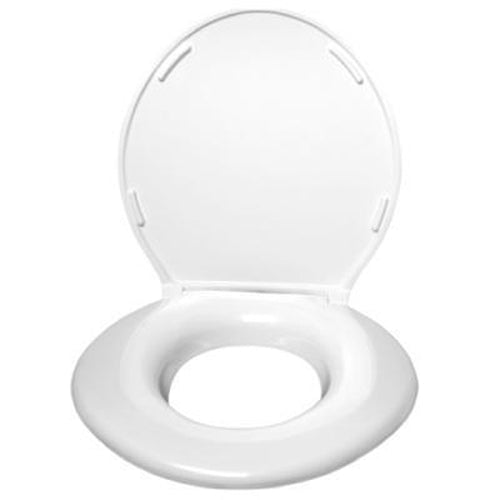 Big John Standard Closed Front Raised Toilet Seat with Cover-Big John-HeartWell Medical