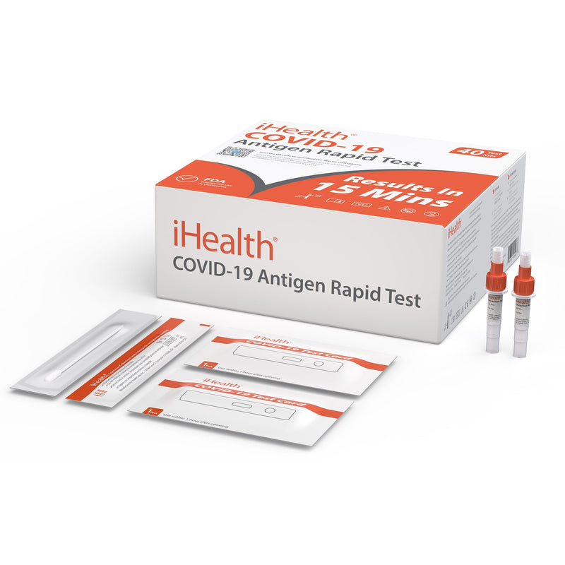 iHealth COVID-19 Antigen Rapid Self Test at Home - 40 Pack Bulk-iHealth-HeartWell Medical