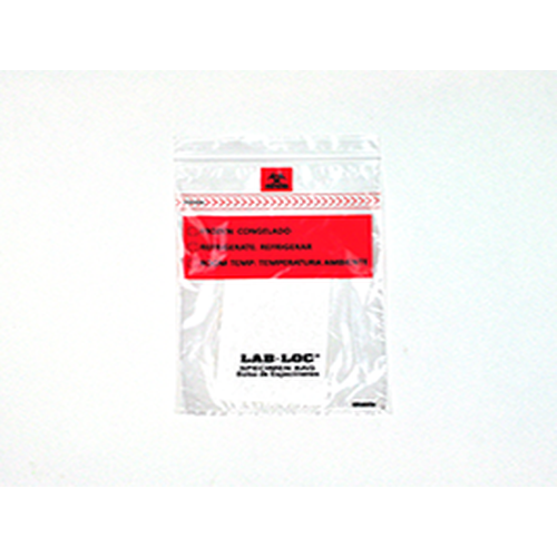 LK Packaging Lab-Loc Specimen Bags 6" x 9" with Removable Biohazard Symbol and Absorbent Pad-LK Packaging-HeartWell Medical
