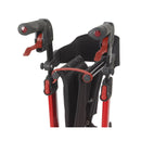 Drive Medical Nitro Euro Style Rollator Walker, Tall Height, Red-Drive Medical-HeartWell Medical