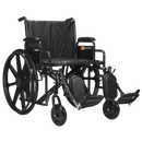 Dynarex DynaRide Heavy Duty Wheelchair 22x18inch With Detach Desk Arm-Dynarex-HeartWell Medical