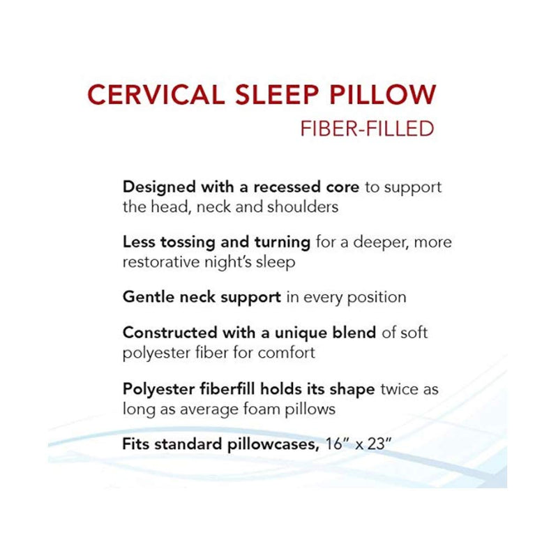 Roscoe Medical Cervical Sleep Pillow with Indentation-Roscoe Medical-HeartWell Medical