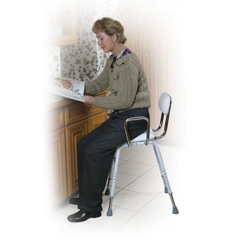 Drive Medical All Purpose Kitchen Stool with Adjustable Arms-Drive Medical-HeartWell Medical