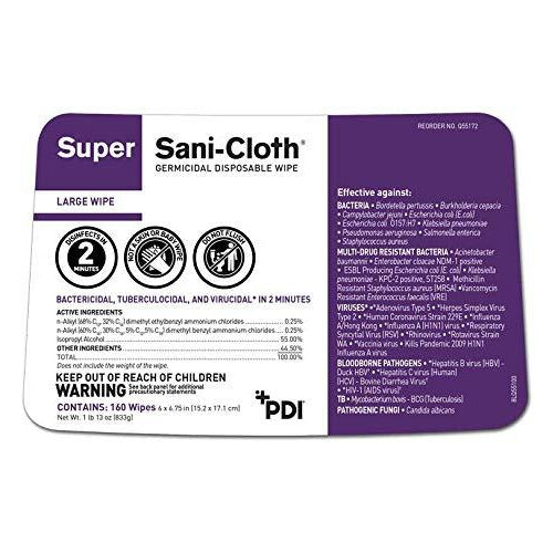 PDI Sani-Cloth Germicidal Disposable Wipes Large Canister-PDI-HeartWell Medical