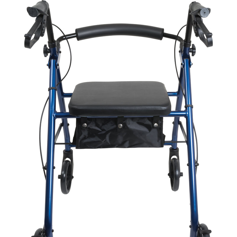 ProBasics Aluminum Rollator with 6-inch Wheels, Blue-ProBasics-HeartWell Medical