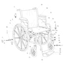 Drive Medical Cruiser III Light Weight Wheelchair with Flip Back Removable Arms, Desk Arms, Elevating Leg Rests, 20" Seat-Drive Medical-HeartWell Medical