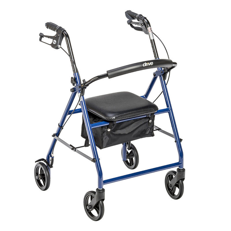 Drive Medical Rollator Rolling Walker with 6" Wheels-Drive Medical-HeartWell Medical