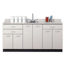 Clinton Industries Base Cabinet with 6 Doors & 3 Drawers (with optional sink)-Clinton Industries-HeartWell Medical