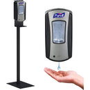 MDMaxx Hand Sanitizer Dispenser Automatic, 1200 ml Capacity, with Steel 48” Stand, Touchless (Black, LTX)-MDMaxx-HeartWell Medical