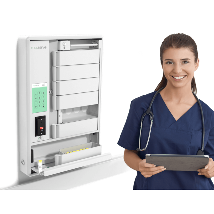 Care Direct Medserve Electronic Medication Storage Cabinet With RFID Badge Reader-Care Direct-HeartWell Medical