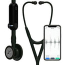 3M Littmann CORE Digital Stethoscope Black Chestpiece, Tube, Stem and Headset, 27 inch-3M-HeartWell Medical