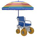MJM International All Terrain Wheelchair with Umbrella-MJM International-HeartWell Medical
