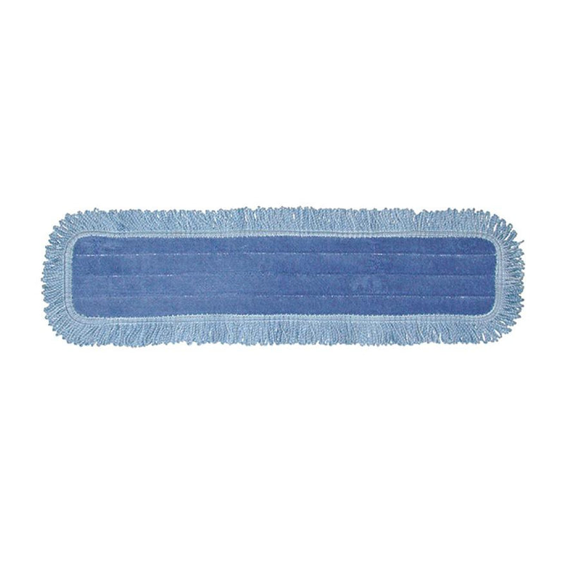 Pro Advantage Microfiber Dust Mop Pad with Fringe Yarn, 5” X 36”, Blue-Pro Advantage-HeartWell Medical