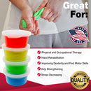 HeartWell Therapy Putty Resistive Hand Exercise Kit, Set of Four, 2 Oz. 4 Pack-HeartWell-HeartWell Medical